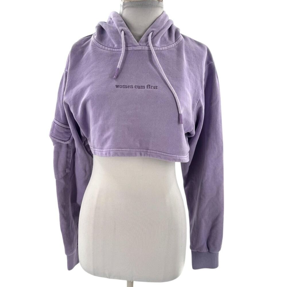 Voight by Valentina women cum first cropped hoodie sz XS